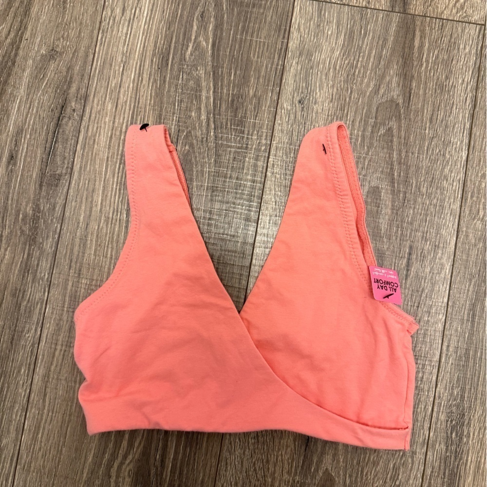 Lamaze Women’s Pink Coral Nursing Bra Size M NWT